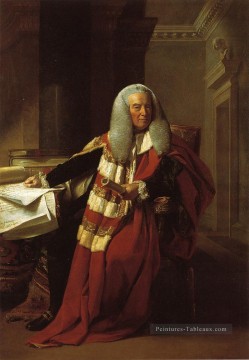  Man Tableaux - William Murray 1er Comte de Mansfield Nouvelle Angleterre Portraiture John Singleton Copley